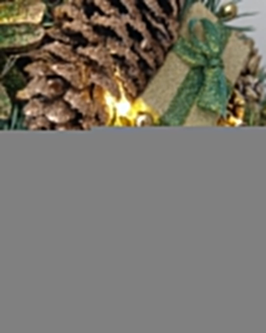 Guirlanda Decoração Natalina Luxo com Led 55CM