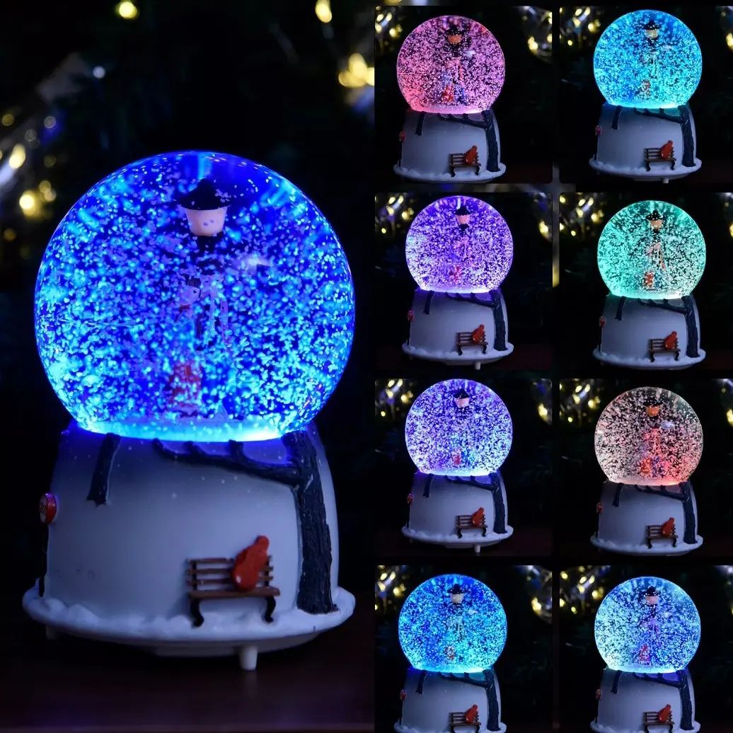 Gloco de Neve Paisagem com Led 20CM