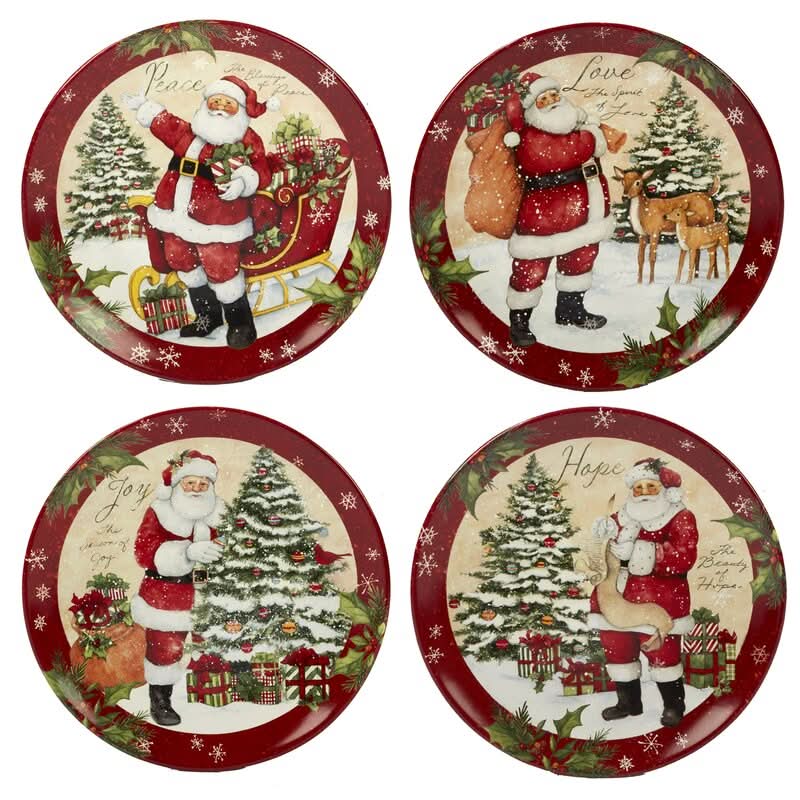 Conjunto de Louça de Natal Holiday Wishes – 16 Peças