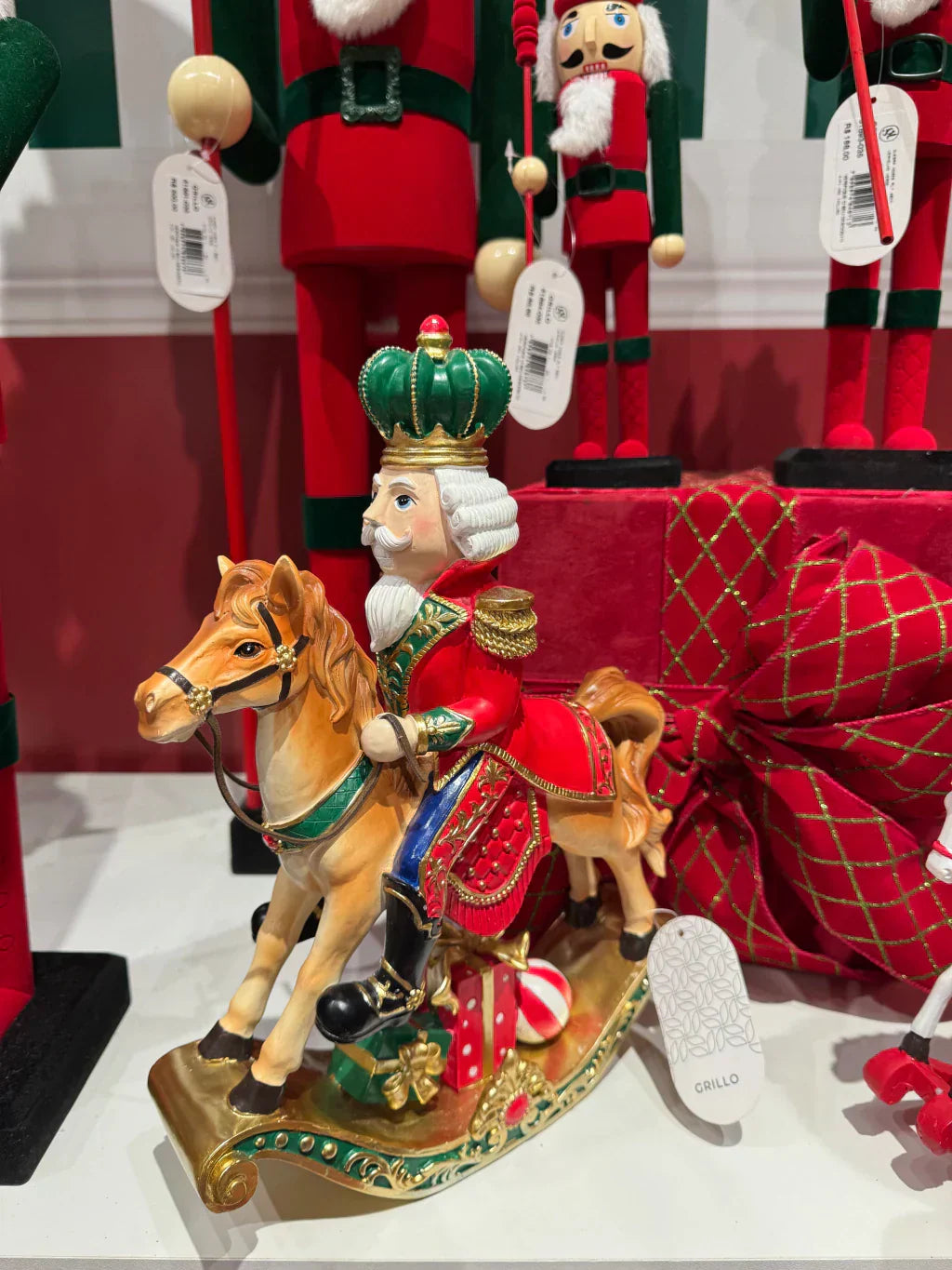 QUEBRA NOZES C/ CAVALO RESINA 31CM - Pré Venda