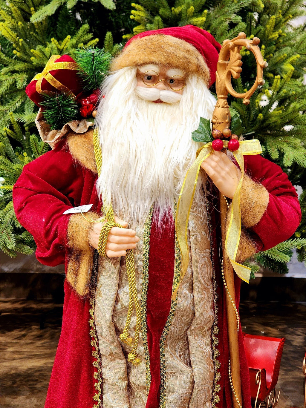 PAPAI NOEL LUXO EM PÉ - 80CM