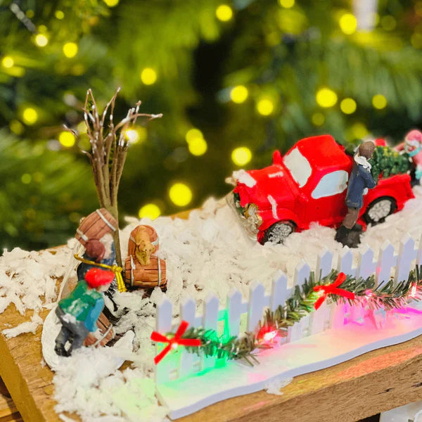 Neve Artificial Flocada Branca