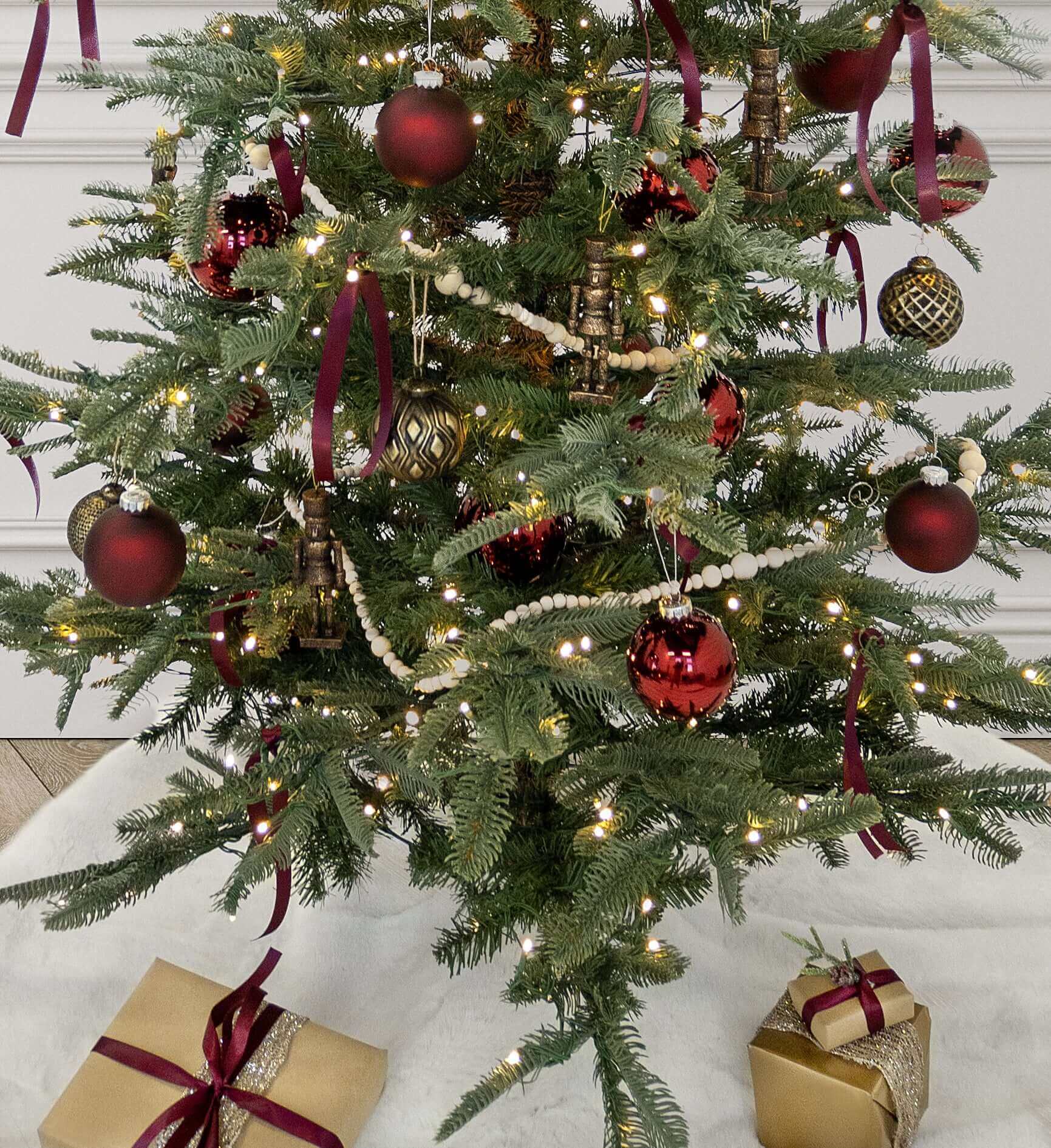 Kit 24 Bolas de Natal 8cm Luxo (Vinho)